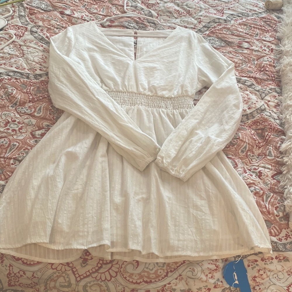NWT Cupshe Eyelet White Dress
